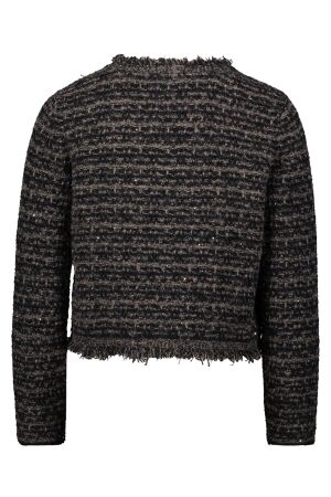 Betty Barclay Strickjacke Kurz 1/1 Arm 9978 Patch black/taupe