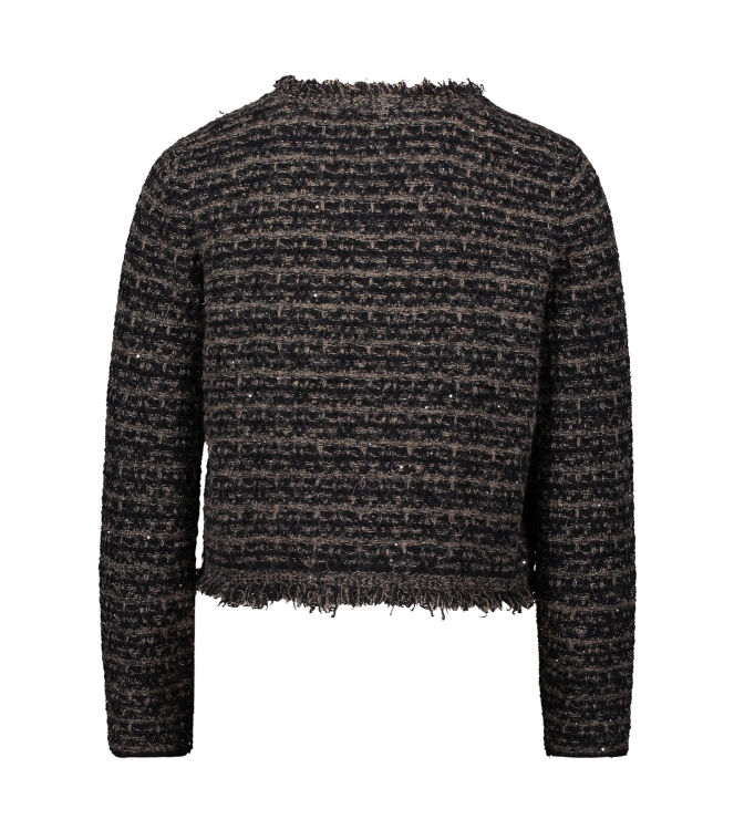 Betty Barclay Strickjacke Kurz 1/1 Arm 9978 Patch black/taupe