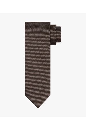 Profuomo TIE SILK WOVEN BROWN Hbrown