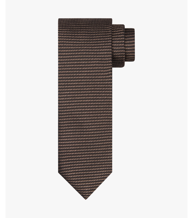 Profuomo TIE SILK WOVEN BROWN Hbrown