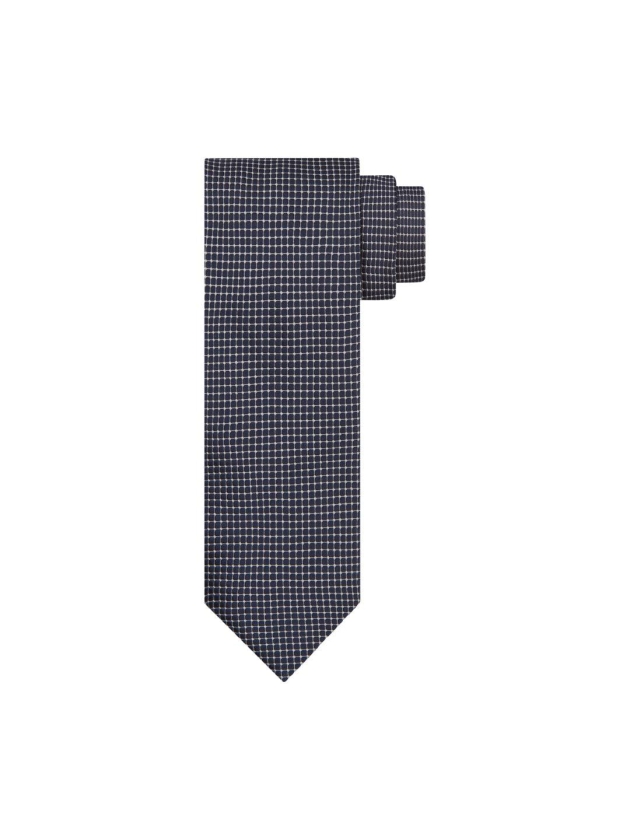 Profuomo TIE SILK WOVEN NAVY Pnavy