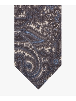 Profuomo TIE SILK PRINT GREY Cgrey