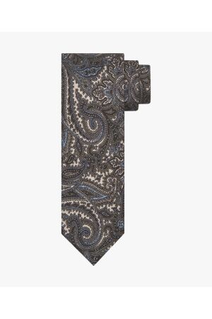 Profuomo TIE SILK PRINT GREEN ZGreen