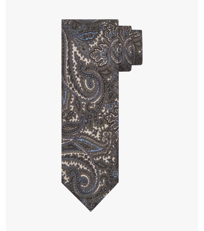 Profuomo TIE SILK PRINT GREEN ZGreen
