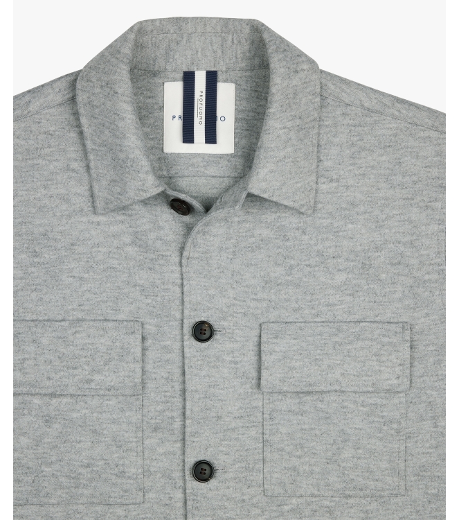 Profuomo OVERSHIRT CUTAWAY L.GREY C1 light grey