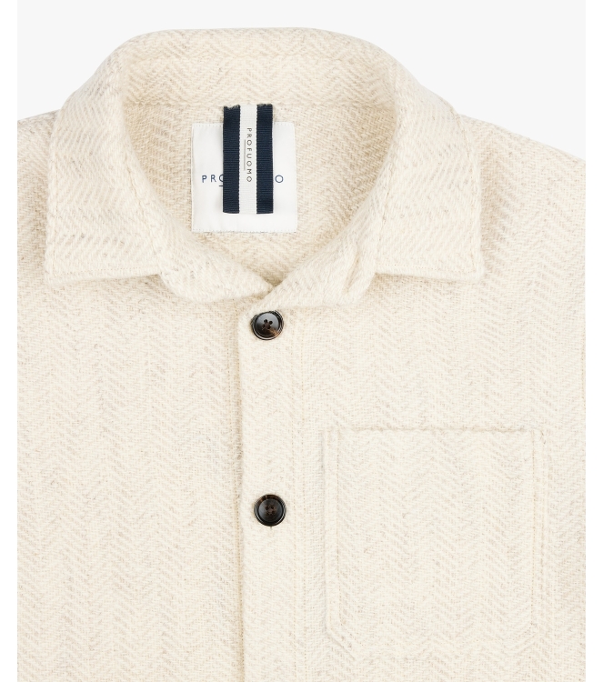 Profuomo OVERSHIRT HB OFF WHITE Eoffwhite