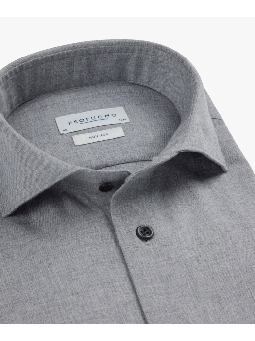 Profuomo SHIRT X-CUTAWAY SF GREY CGrey