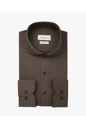 Profuomo SHIRT X-CUTAWAY SF L.BRWN H1 Light brown