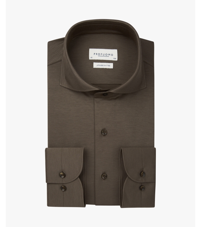 Profuomo SHIRT X-CUTAWAY SF L.BRWN H1 Light brown