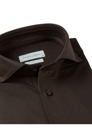 Profuomo SHIRT X-CUTAWAY SF BRWN Hbrown