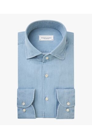 Profuomo SHIRT ONE PIECE SF BLUE Mblue