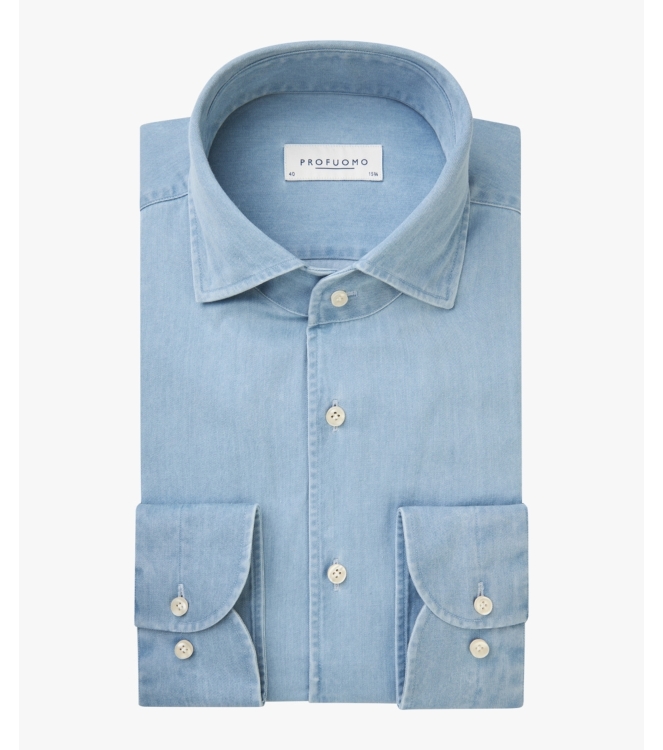 Profuomo SHIRT ONE PIECE SF BLUE Mblue