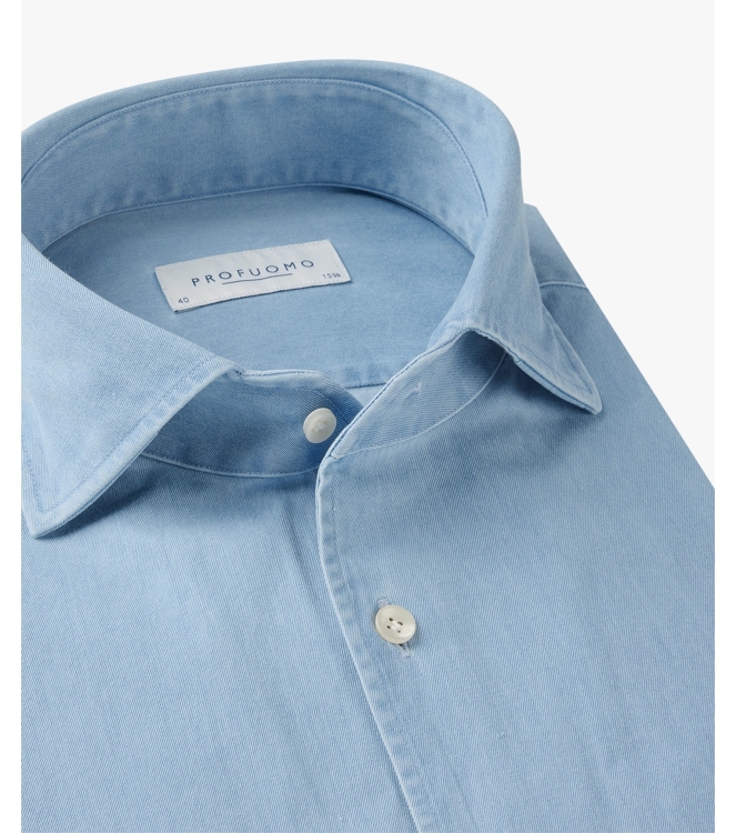 Profuomo SHIRT ONE PIECE SF BLUE Mblue