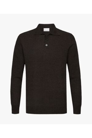 Profuomo POLO LS D BROWN H2 Dark brown