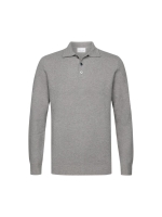 Profuomo POLO LS M GREY C2 Mid grey