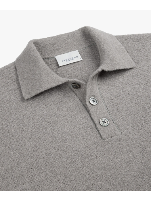 Profuomo POLO LS M GREY C2 Mid grey