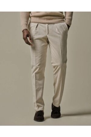 Profuomo TROUSER CORD RLX OFF WHITE Eoffwhite