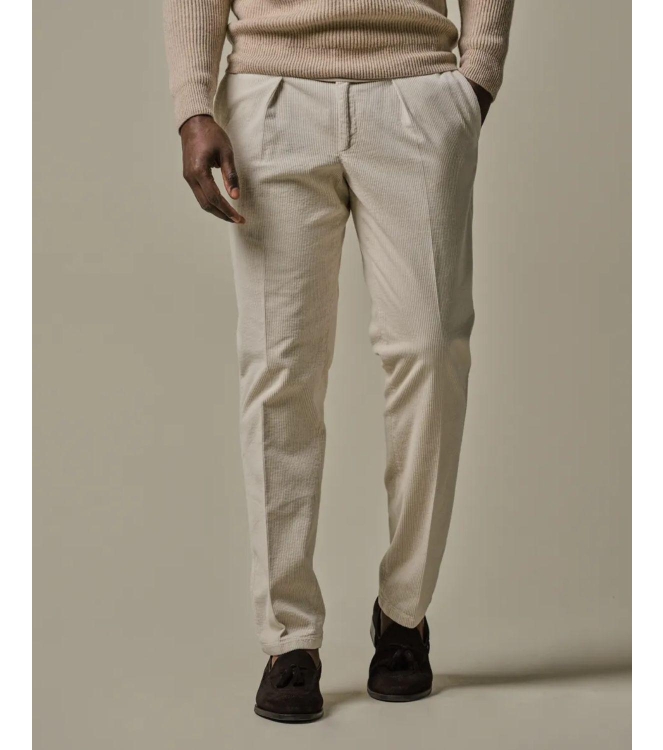 Profuomo TROUSER CORD RLX OFF WHITE Eoffwhite