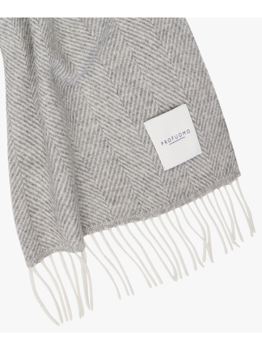 Profuomo SCARF LAMBSWOOL  GREY C Grey