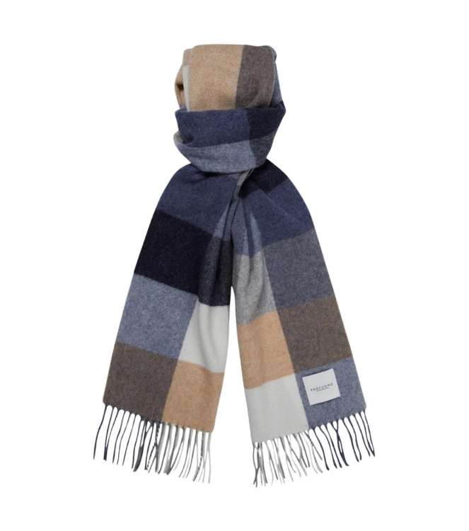 Profuomo SCARF LAMBSWOOL  BLUE M Blue