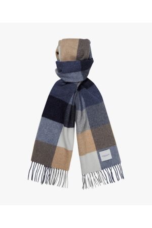 Profuomo SCARF LAMBSWOOL  BLUE M Blue