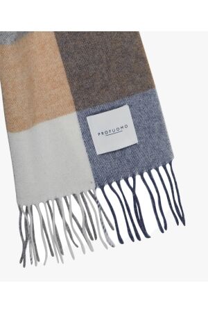 Profuomo SCARF LAMBSWOOL  BLUE M Blue