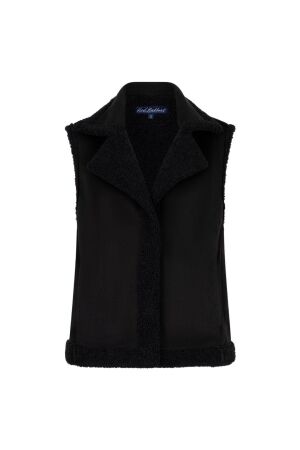 Red Button Teddy Waistcoat 1 Black