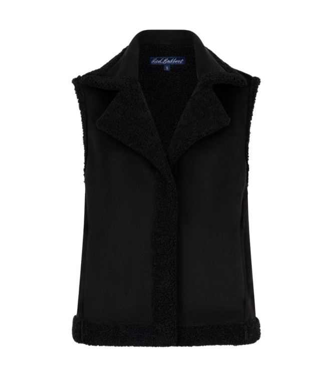 Red Button Teddy Waistcoat 1 Black