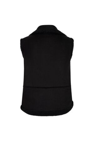 Red Button Teddy Waistcoat 1 Black
