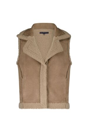 Red Button Teddy Waistcoat