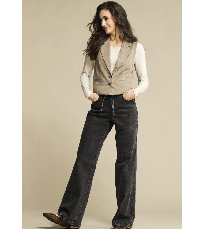 Red Button Claudette Black denim & Belt 1 Black