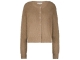 Red Button Cardigan Fuzzy 115 Almond