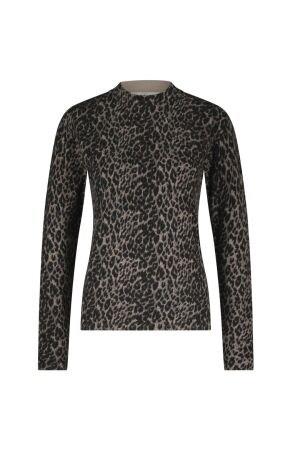 Red Button Sweet Animal Print 1 Black