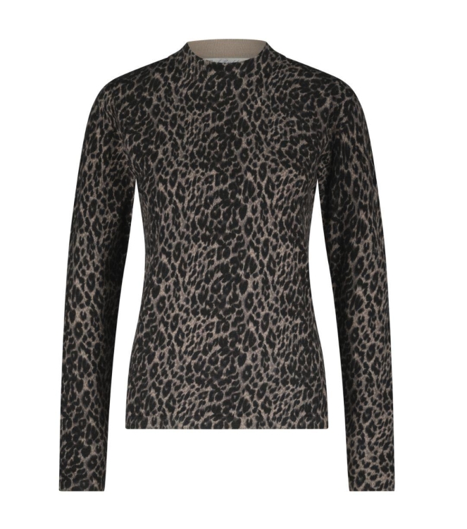 Red Button Sweet Animal Print 1 Black