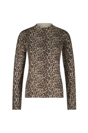 Red Button Sweet Animal Print 421 Mid brown