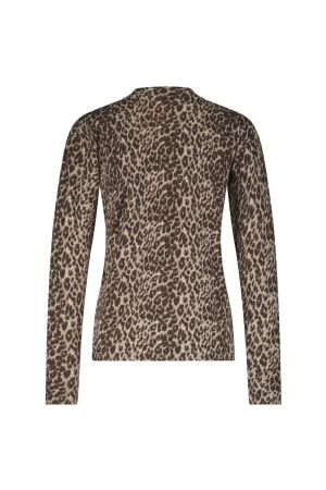 Red Button Sweet Animal Print 421 Mid brown