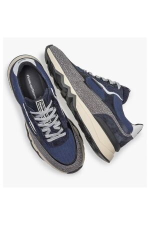 Floris van Bommel Floris Sport DarkBlue Suede Darkblue