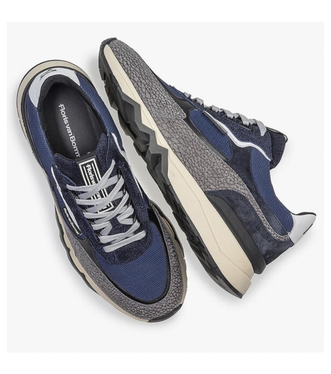 Floris van Bommel Floris Sport DarkBlue Suede Darkblue