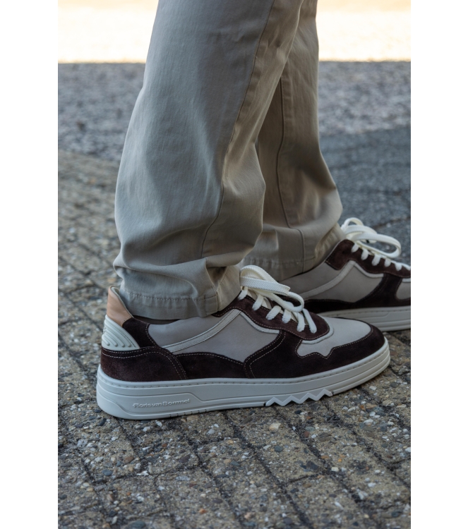 Floris van Bommel Floris Sport DarkBrown Suede Darkbrown