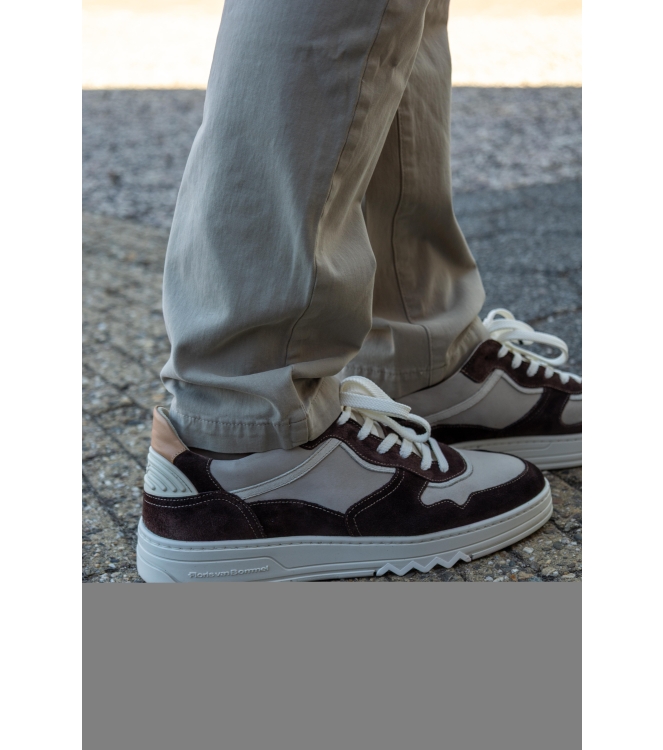 Floris van Bommel Floris Sport DarkBrown Suede Darkbrown
