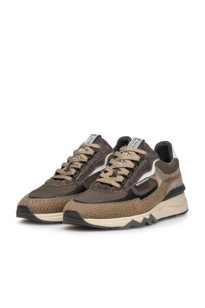 Floris van Bommel Floris Sport DarkGreen Suede print Darkgreen