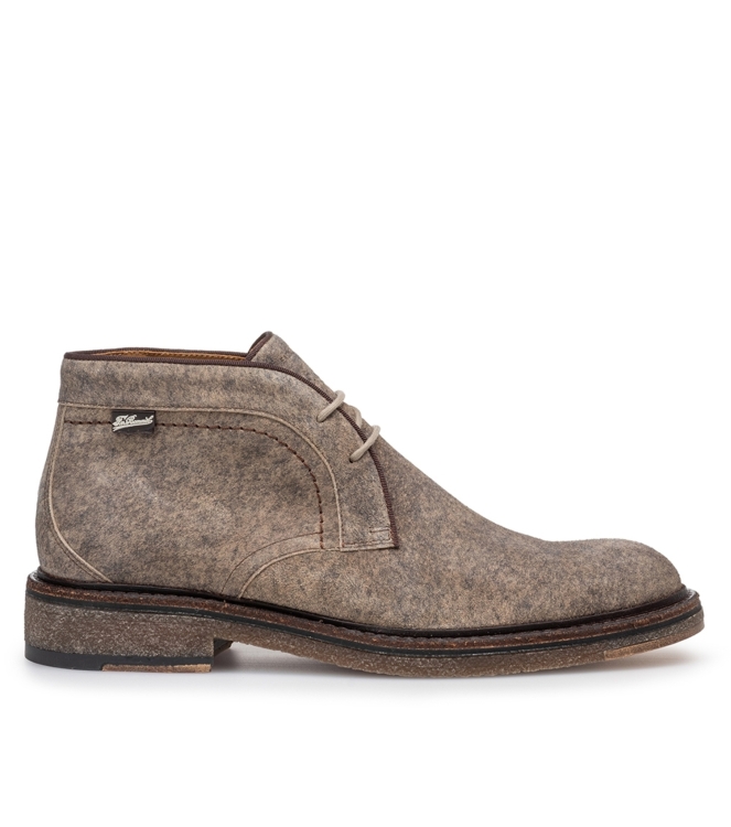 Floris van Bommel Floris Casual LightBrown Suede prin Lightbrown