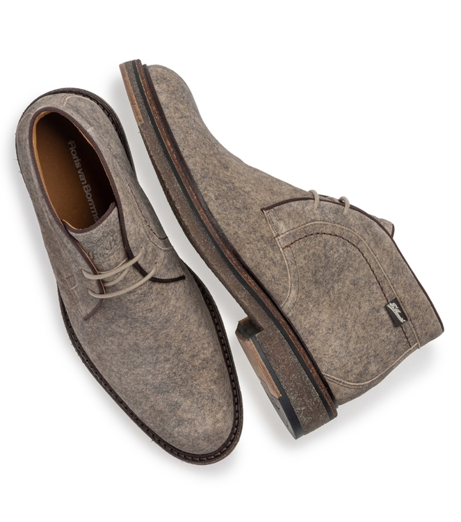 Floris van Bommel Floris Casual LightBrown Suede prin Lightbrown