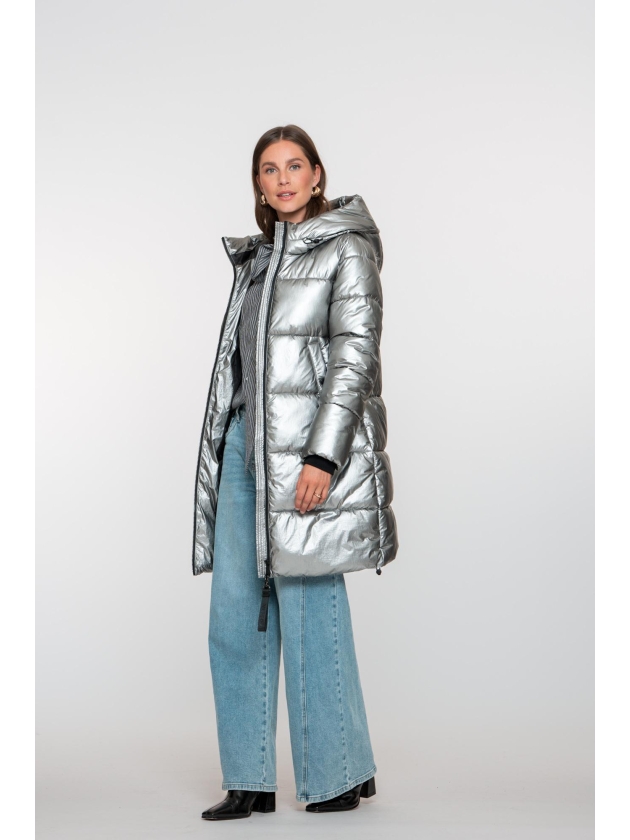 Geisha Jacket metallic mid long 000003 Metallic