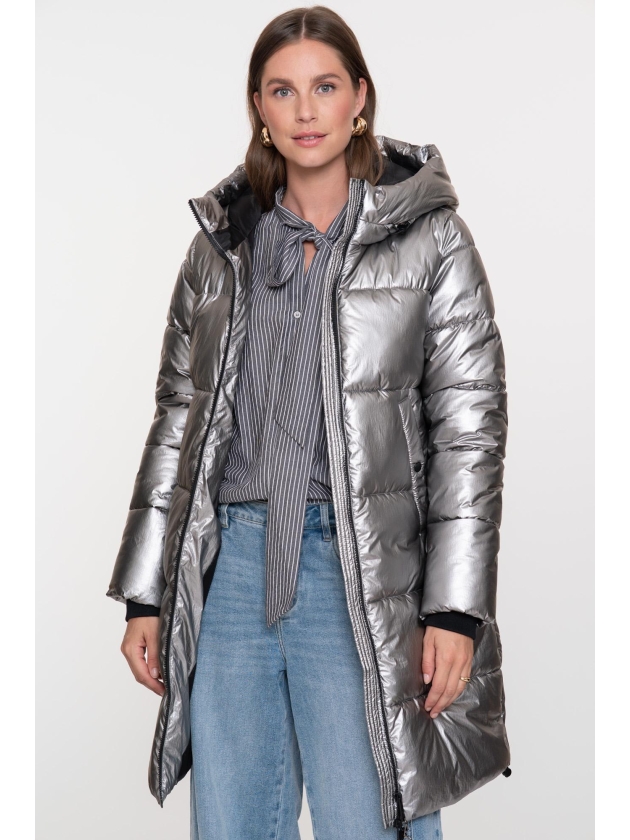 Geisha Jacket metallic mid long 000003 Metallic