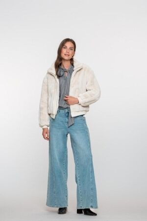 Geisha Jacket fake fur 000010 Offwhite