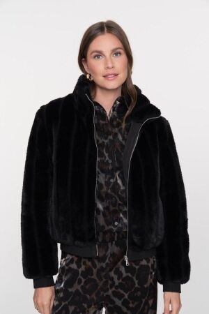 Geisha Jacket fake fur 000999 Black