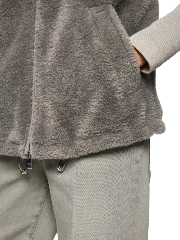 MarcCain Collections Weste 836 Soft charcoal