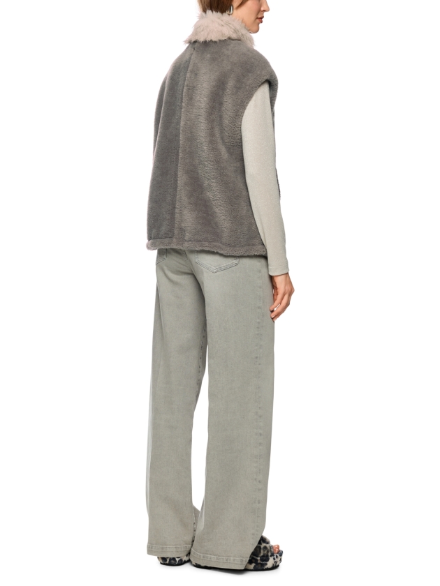 MarcCain Collections Weste 836 Soft charcoal