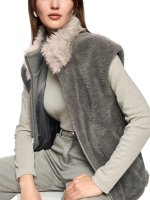 MarcCain Collections Weste 836 Soft charcoal